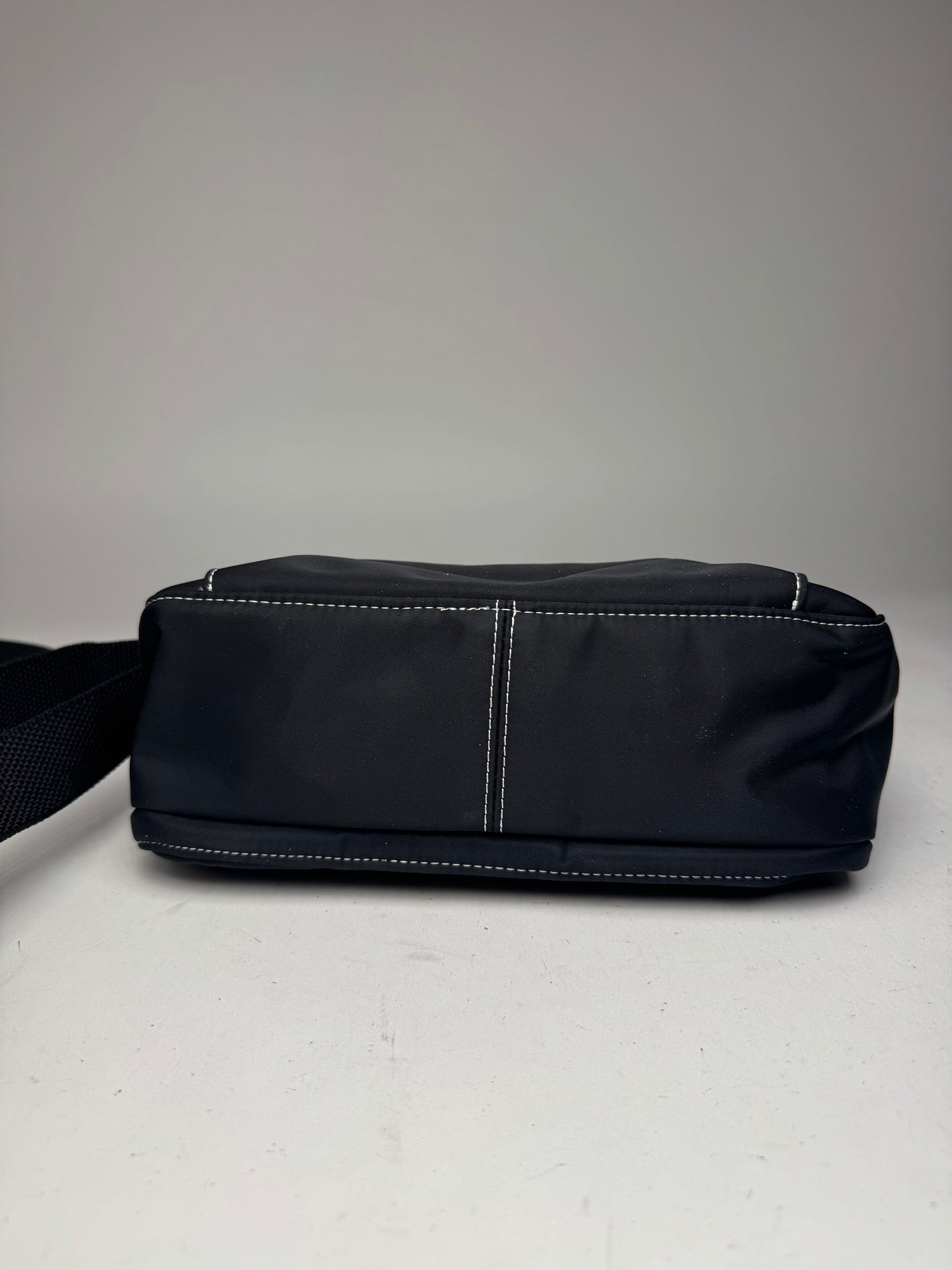 Vintage Courreges Polyester crossbody Bag black