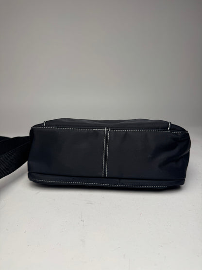 Vintage Courreges Polyester crossbody Bag black