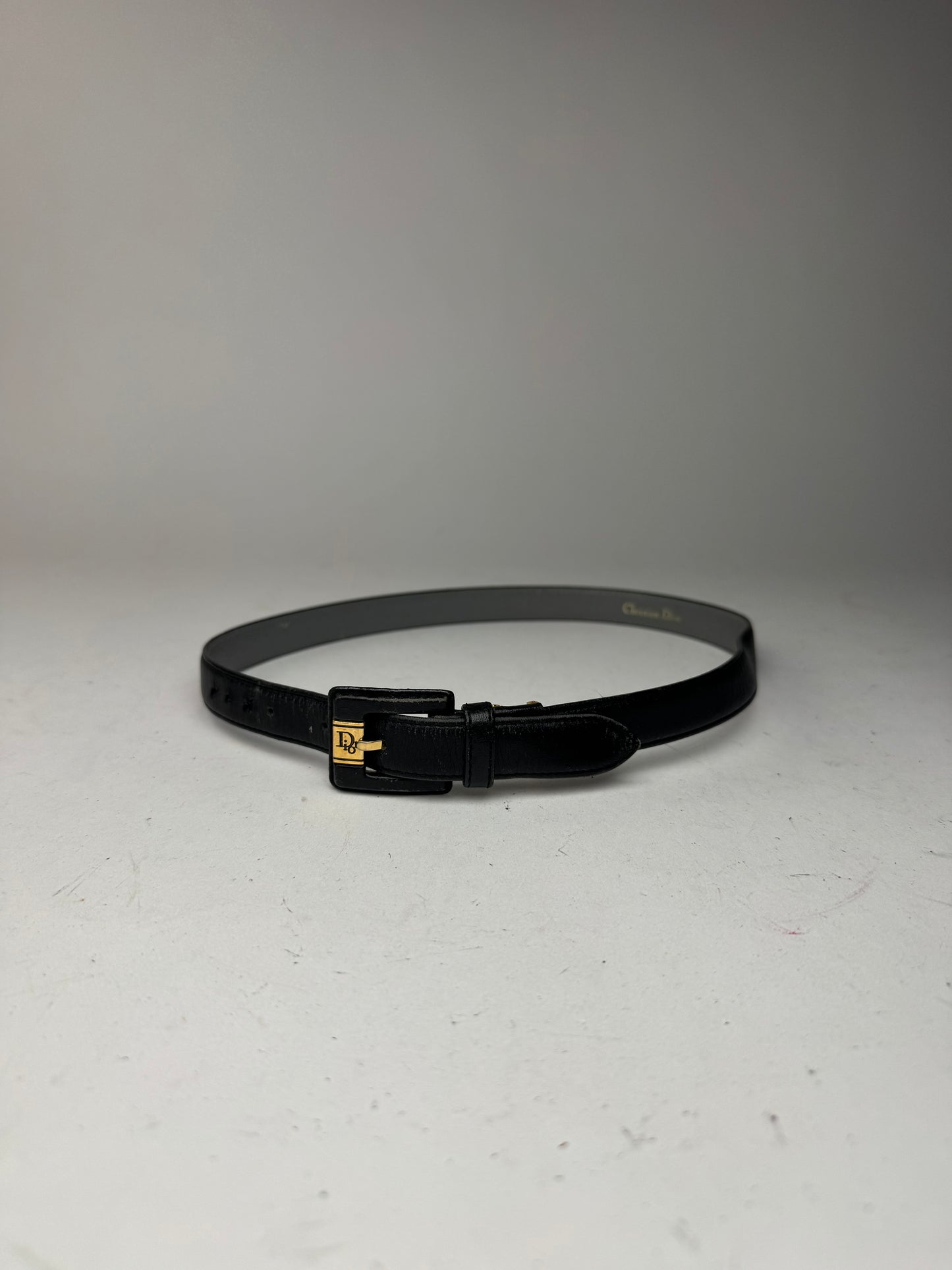 Vintage Dior Leather belt black