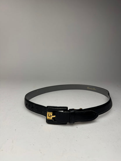 Vintage Dior Leather belt black