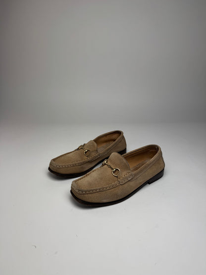 Vintage Gucci Suede Loafer Beige Brown 37,5C