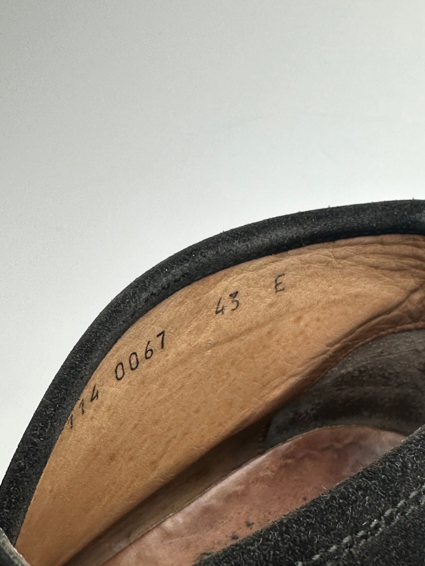 Vintage Gucci Men's Horsebit Suede Ankle Boots Black EU43