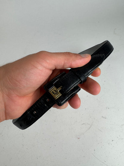 Vintage Dior Leather belt black