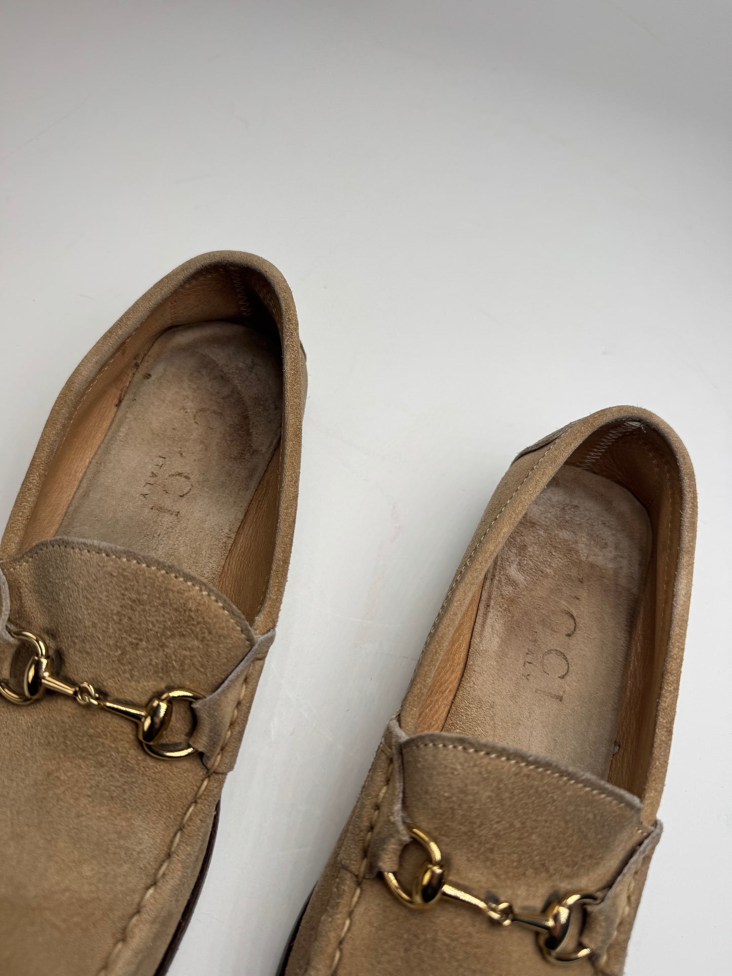 Vintage Gucci Suede Loafer Beige Brown 37,5C