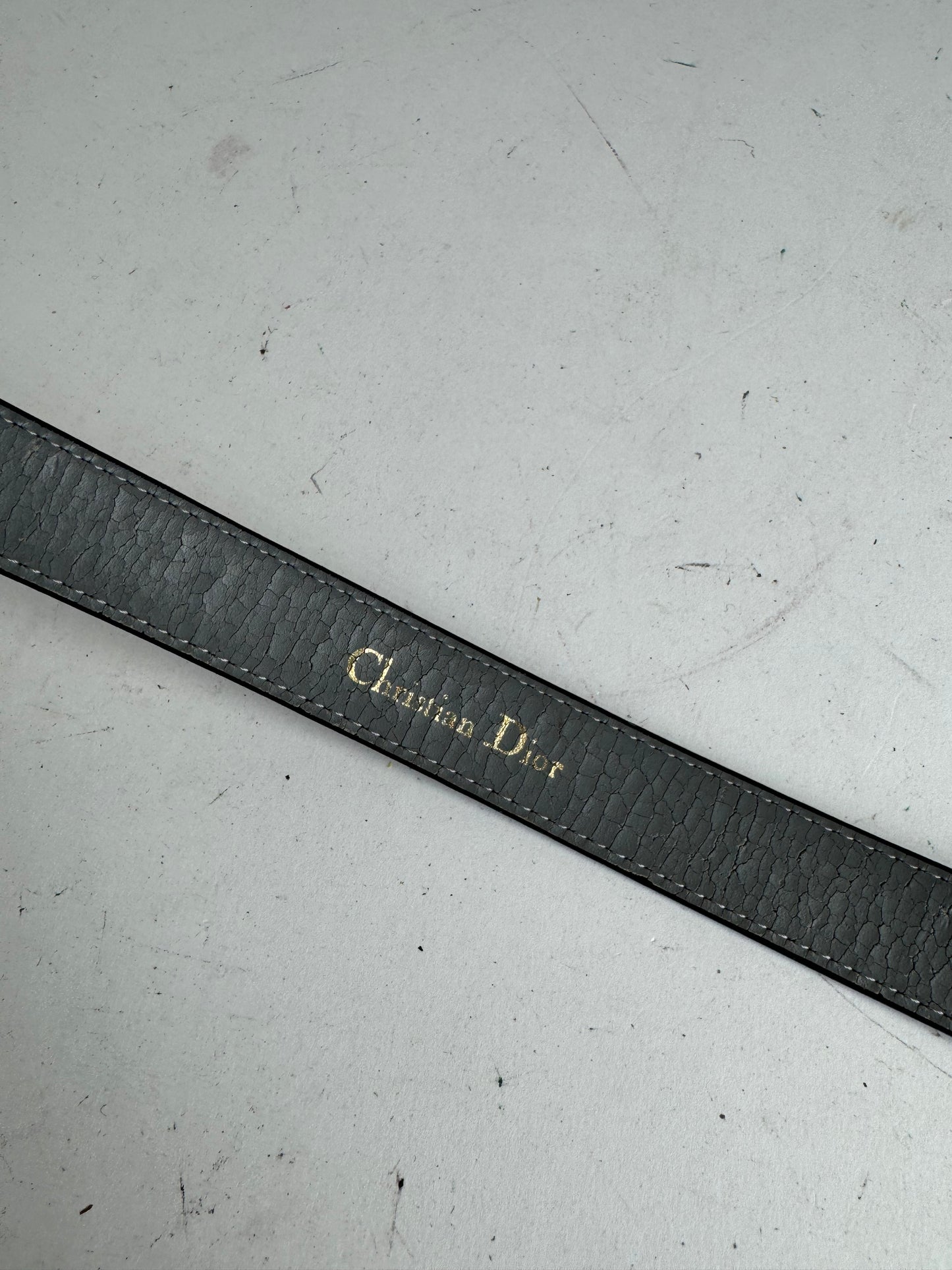 Vintage Dior Leather belt black