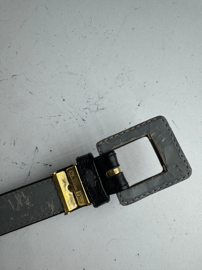 Vintage Dior Leather belt black
