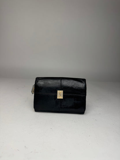 Vintage Yves Saint Lauren Leather Wallet Black