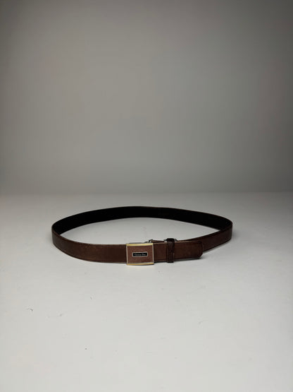 Vintage Dior Leather Belt Brown