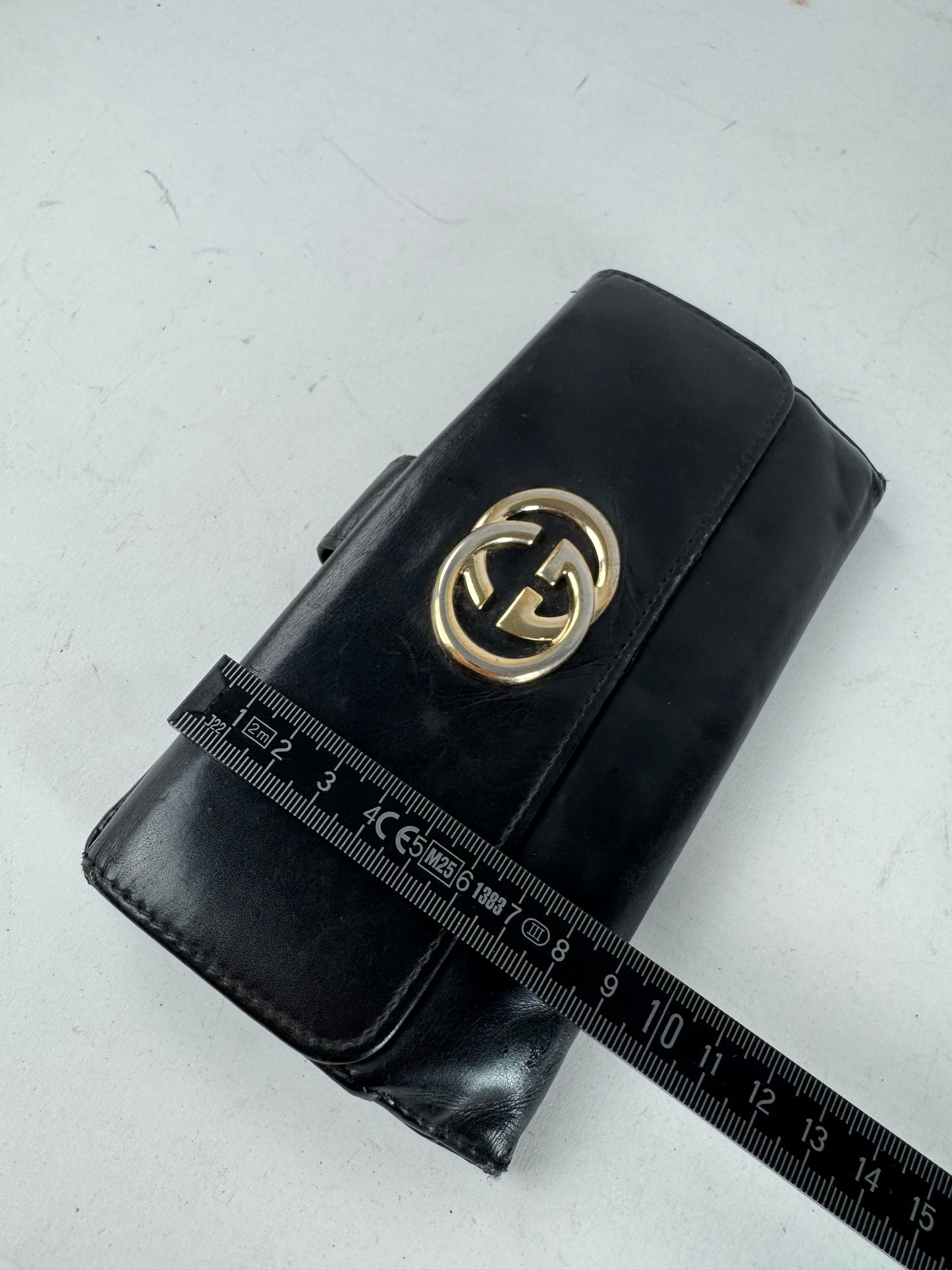 Vintage Gucci Marmont Leather Wallet Black