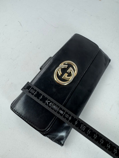 Vintage Gucci Marmont Leather Wallet Black