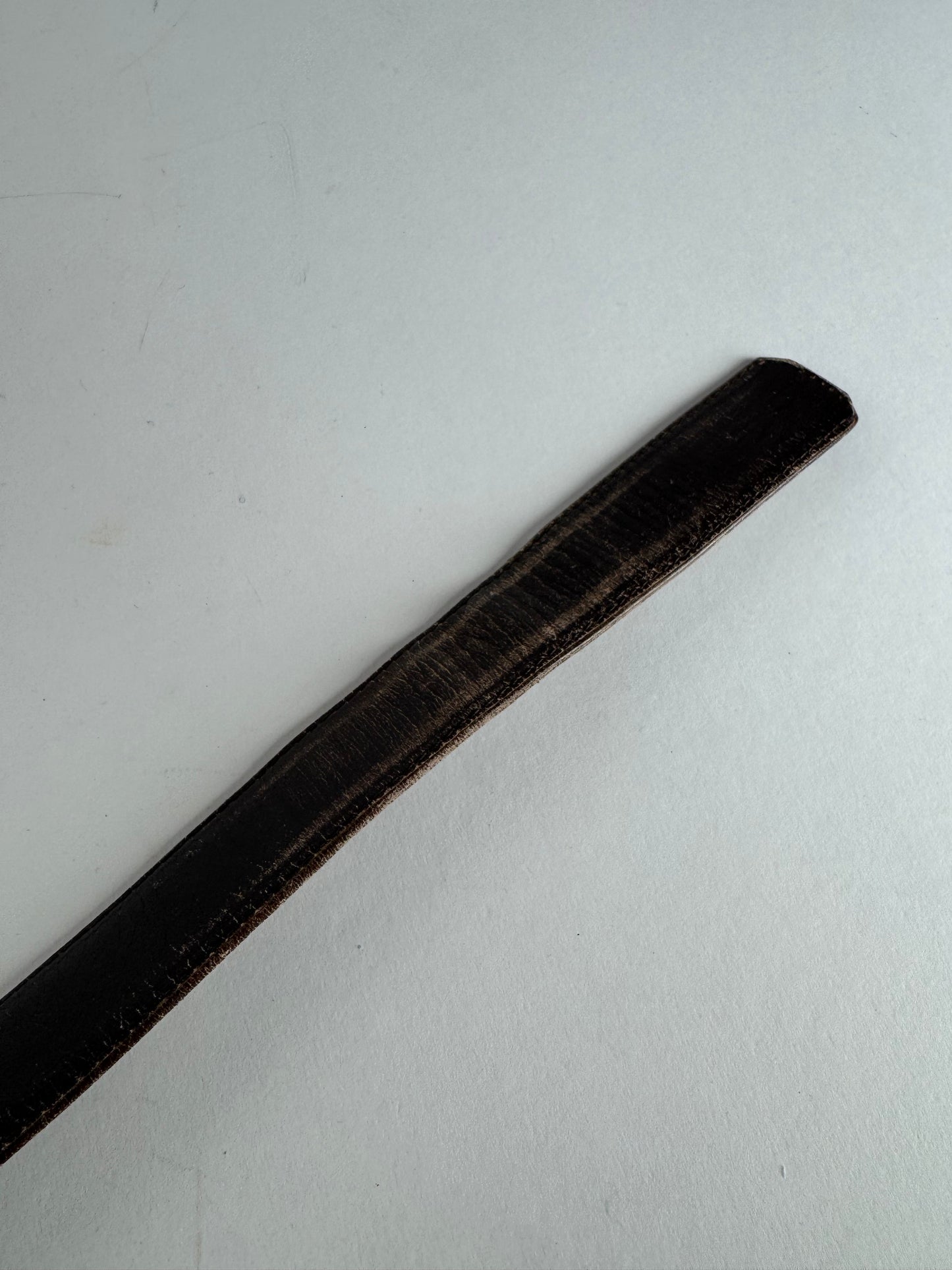 Vintage Dior Leather Belt Brown