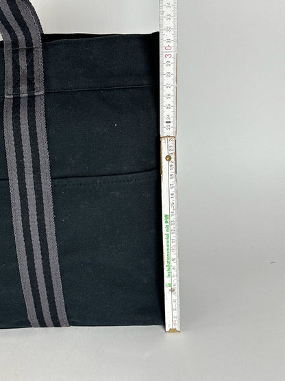 Vintage Hermes canvas Shopper black