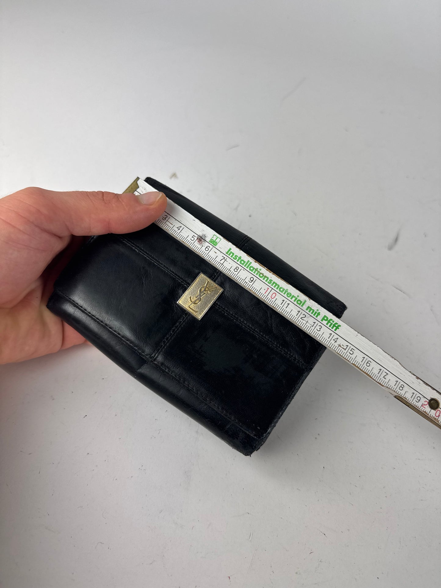 Vintage Yves Saint Lauren Leather Wallet Black