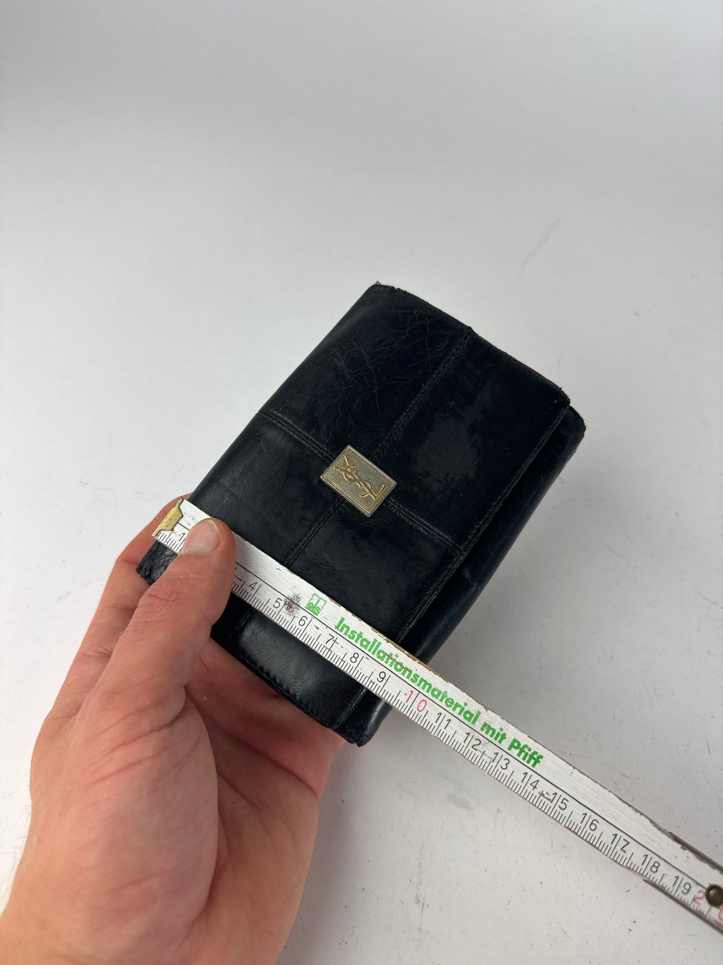 Vintage Yves Saint Lauren Leather Wallet Black