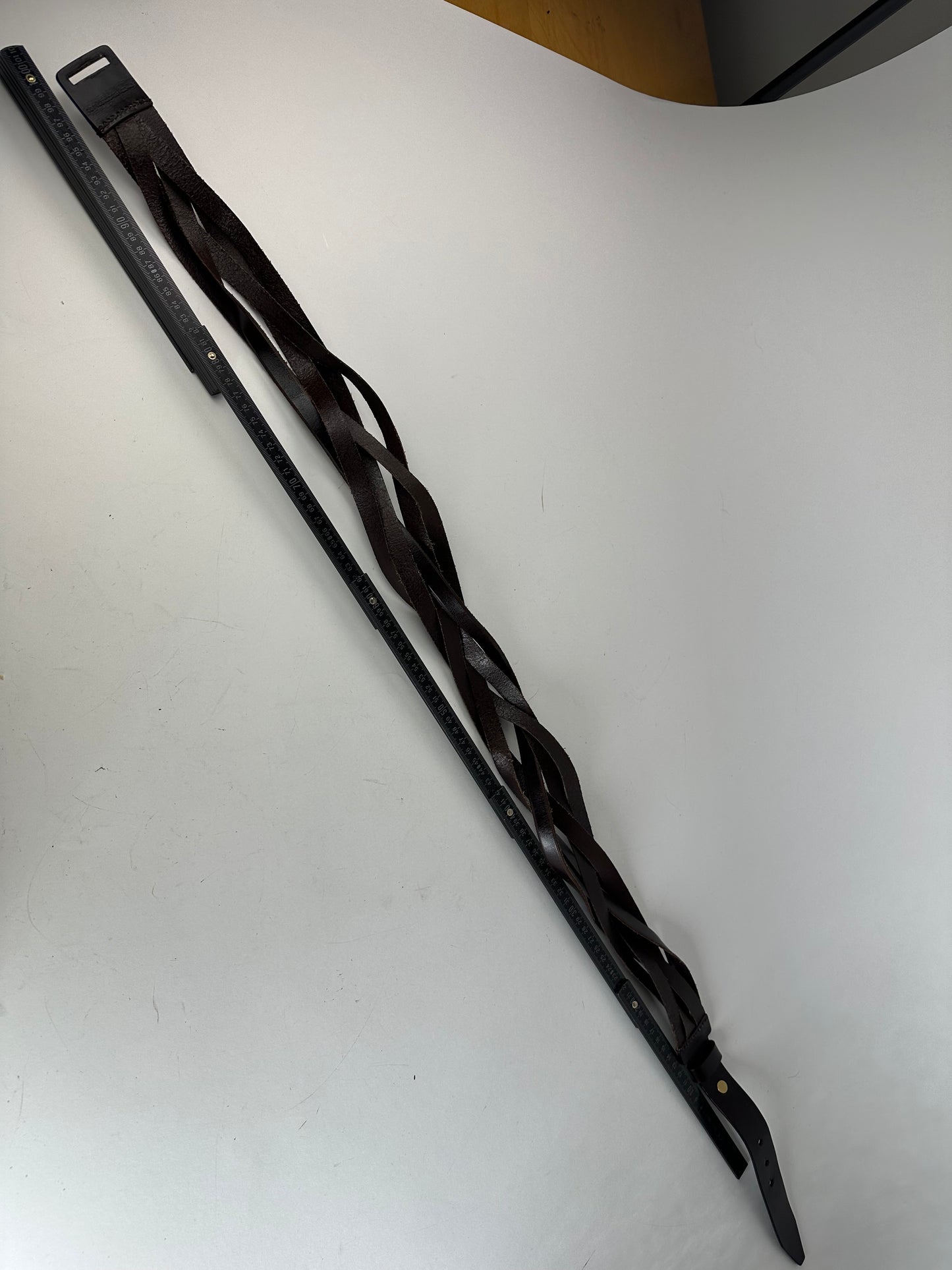 Vintage Gucci Twisted Leather Belt Brown