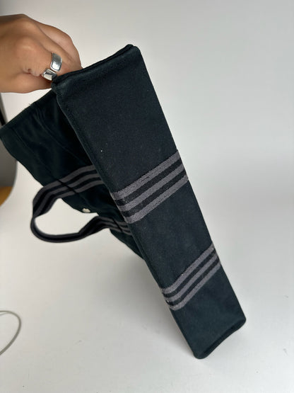 Vintage Hermes canvas Shopper black