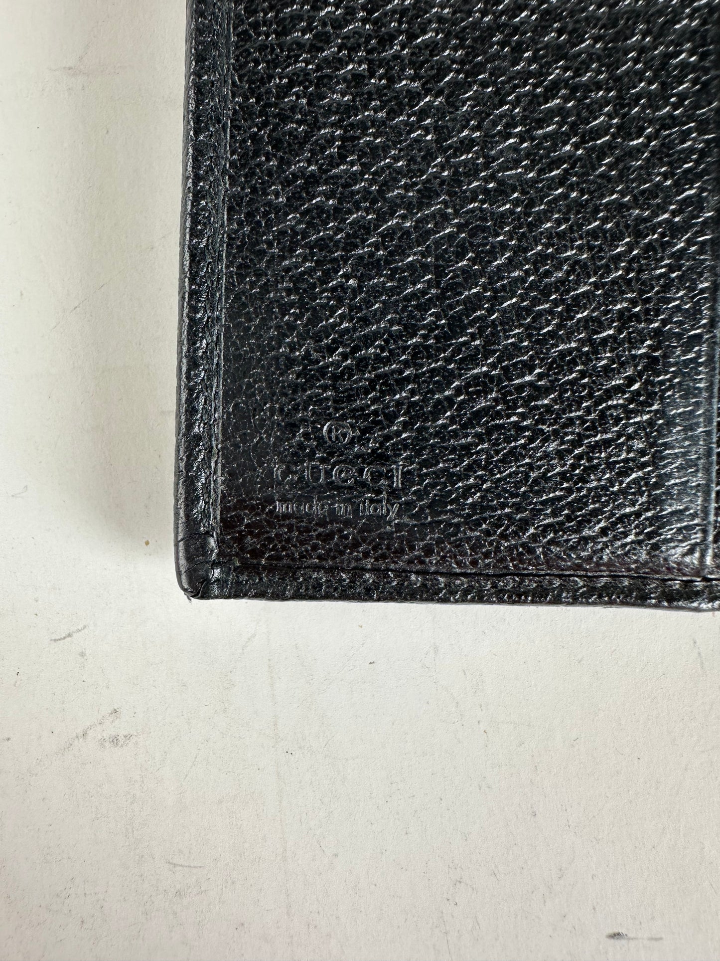 Vintage Gucci GG Canvas Wallet Black Silver