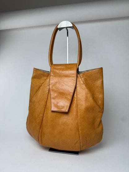 Sac vintage en cuir bidirectionnel Vivienne Westwood camel