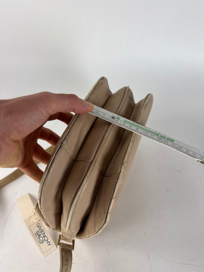 Vintage Givenchy Crossbody Leather bag beige