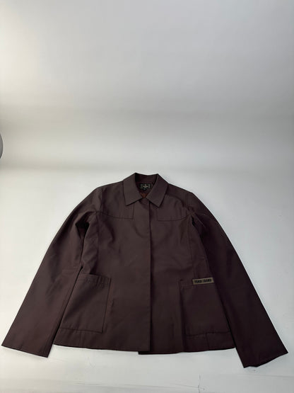 Vintage Fendi Jeans Logo Jacket Brown M