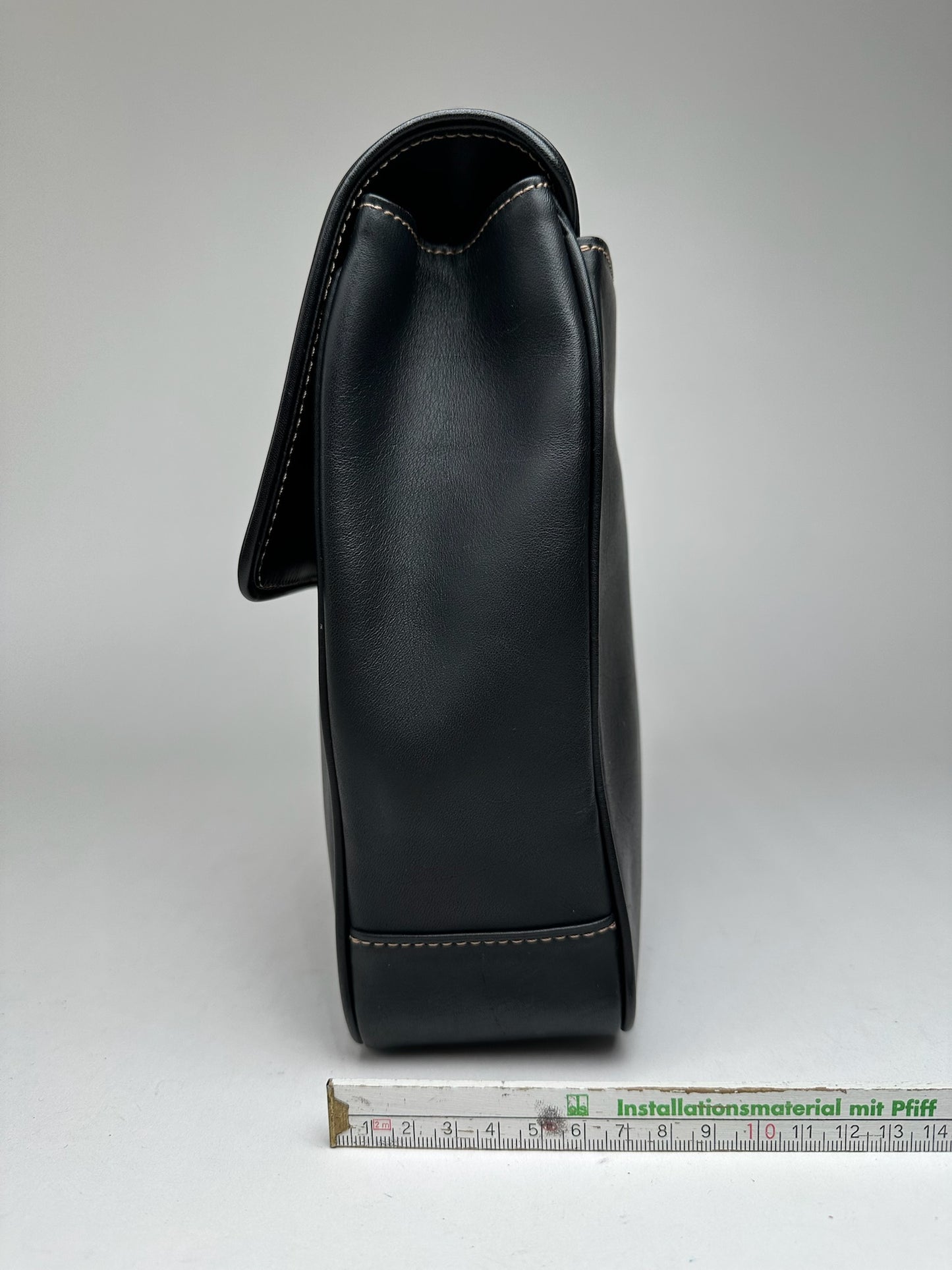 Vintage Issey Miyake Leather Briefcase black