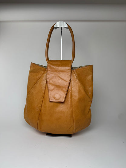 Sac vintage en cuir bidirectionnel Vivienne Westwood camel