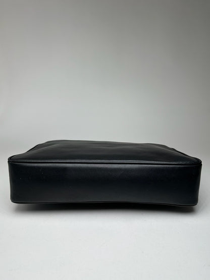Vintage Issey Miyake Leather Briefcase black