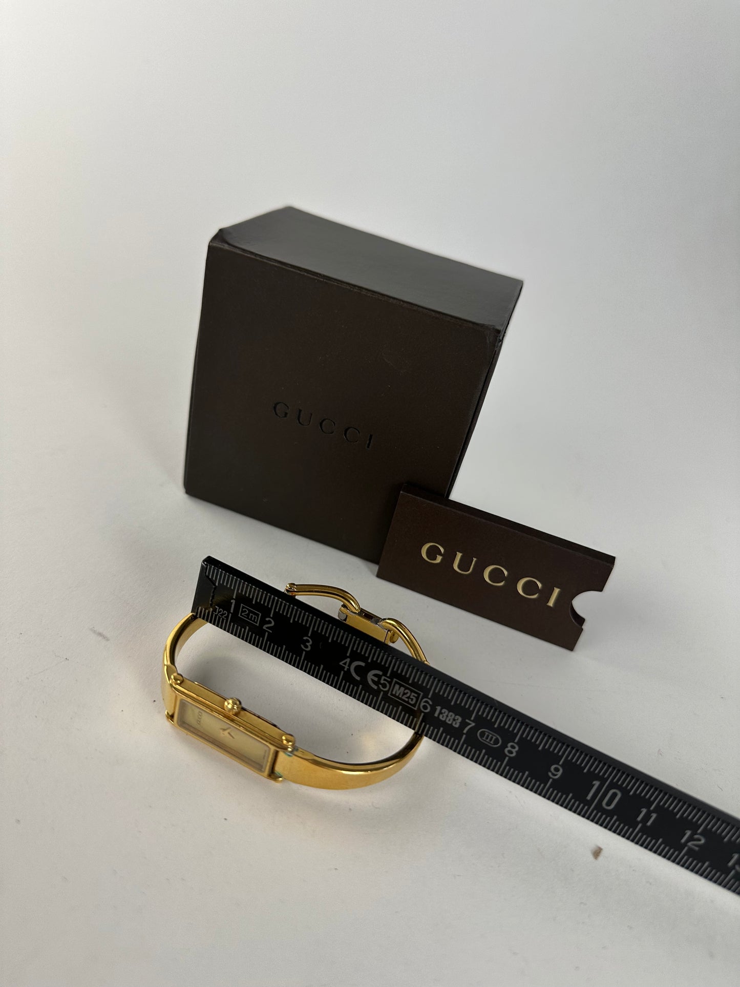 Vintage Gucci 1500L Gold-Plated Horsebit Bangle Quartz Watch