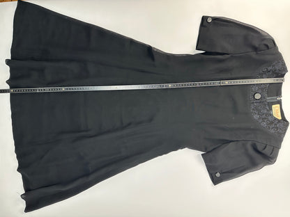 Vintage Chloé Lace Trim Dress Black 7AR