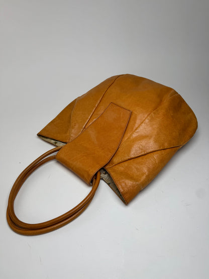 Sac vintage en cuir bidirectionnel Vivienne Westwood camel