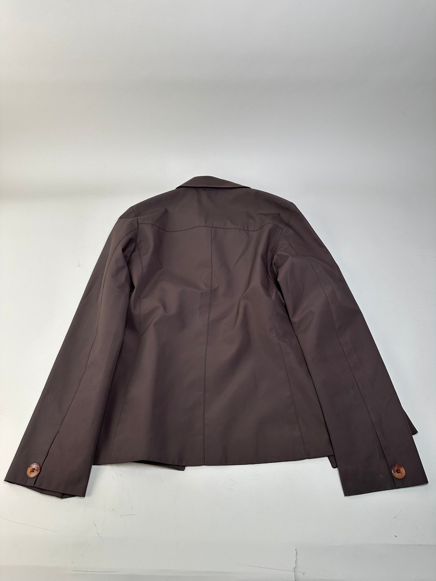 Vintage Fendi Jeans Logo Jacket Brown M