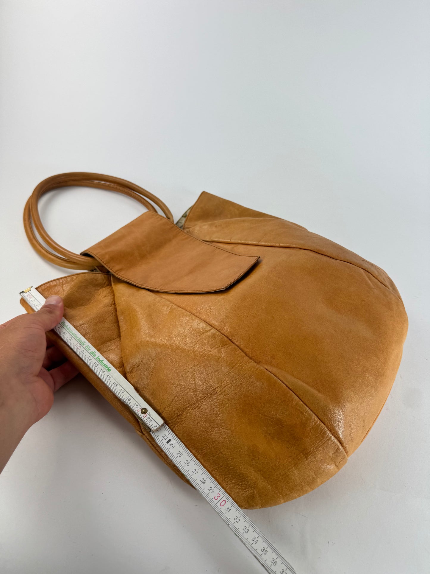 Sac vintage en cuir bidirectionnel Vivienne Westwood camel