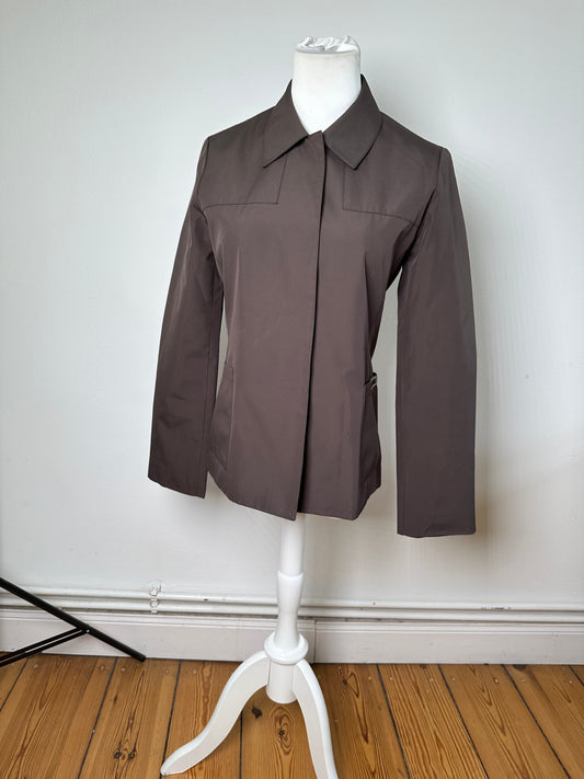 Vintage Fendi Jeans Logo Jacket Brown M