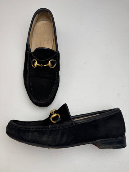 Vintage Gucci Horsebit Loafer suede black EU35,5