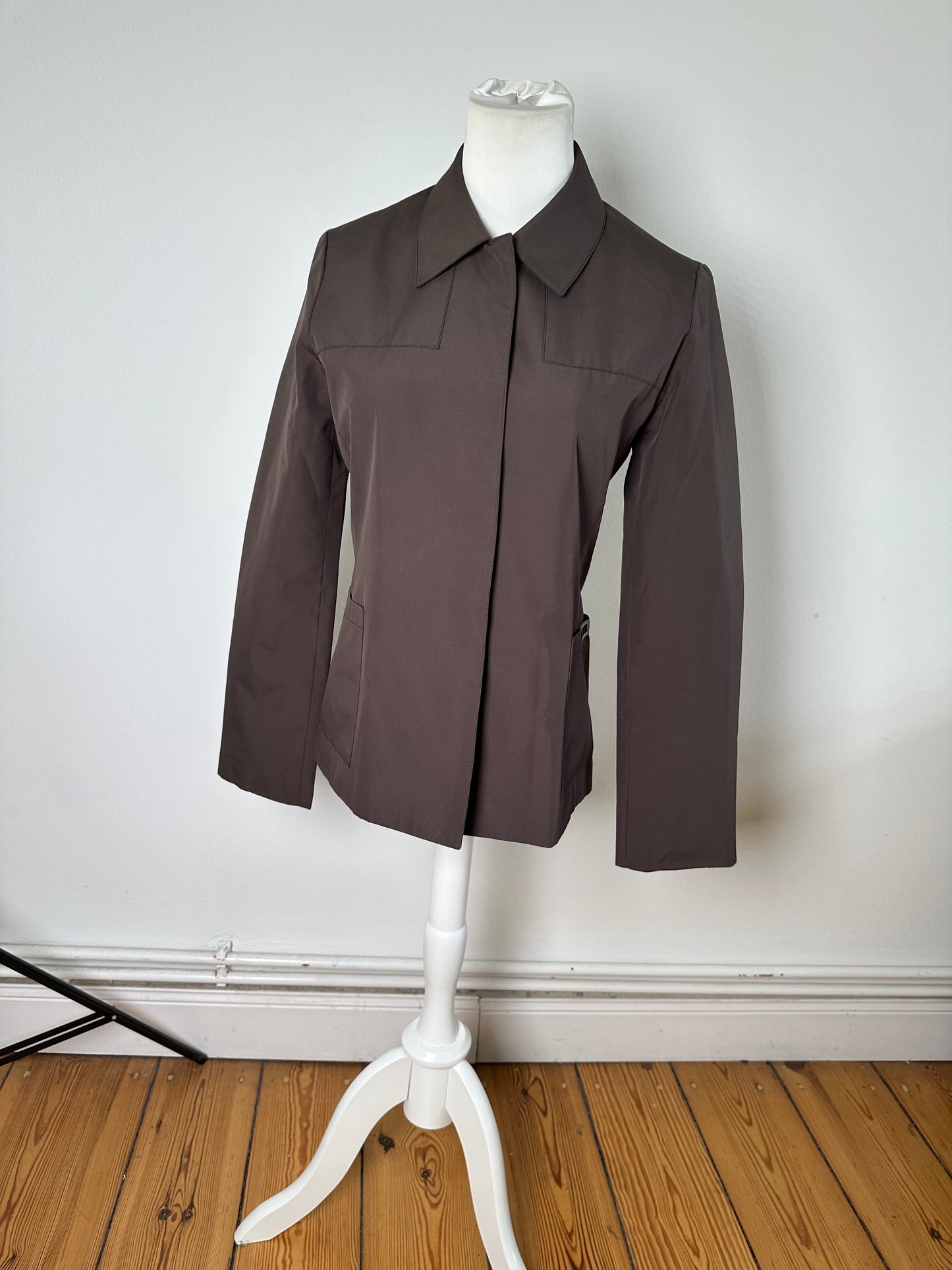 Vintage Fendi Jeans Logo Jacket Brown M