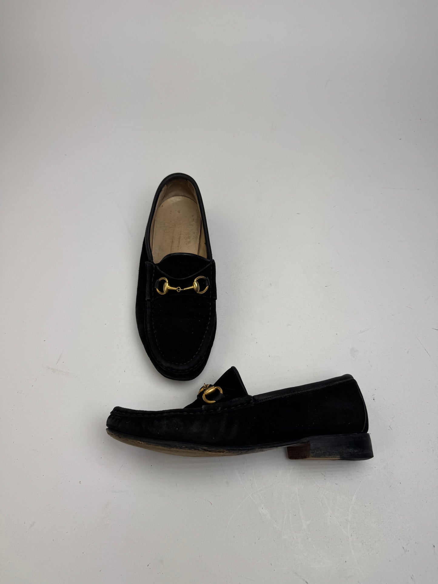 Vintage Gucci Horsebit Loafer suede black EU35,5