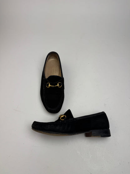 Vintage Gucci Horsebit Loafer suede black EU35,5