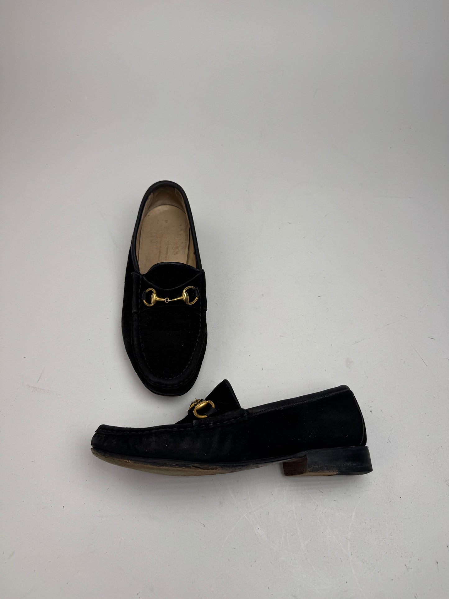 Vintage Gucci Horsebit Loafer suede black EU35,5