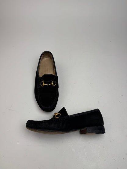 Vintage Gucci Horsebit Loafer suede black EU35,5