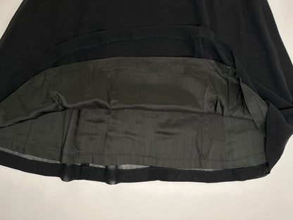 Vintage Chloé Lace Trim Dress Black 7AR