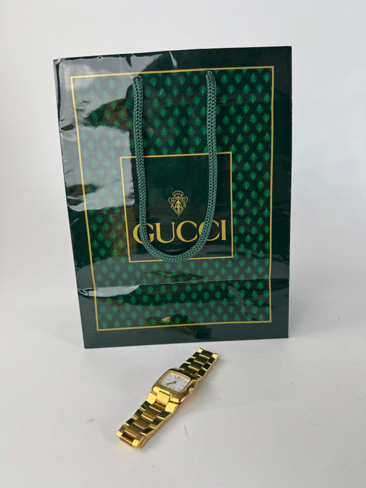 Vintage Gucci Gold Plated Quartz Watch