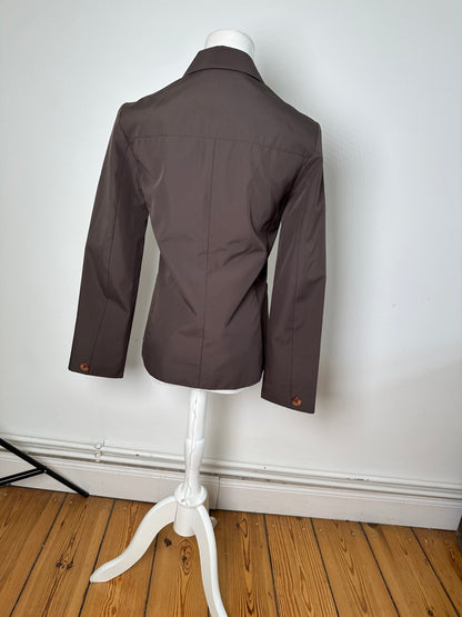 Vintage Fendi Jeans Logo Jacket Brown M