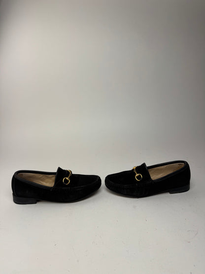 Vintage Gucci Horsebit Loafer suede black EU35,5
