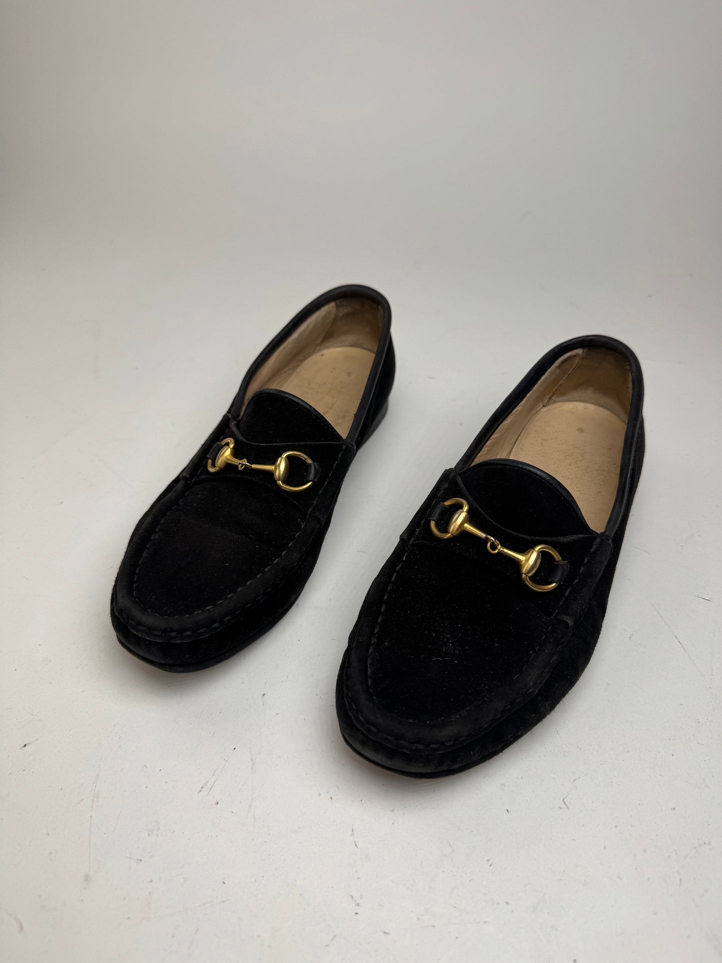 Vintage Gucci Horsebit Loafer suede black EU35,5