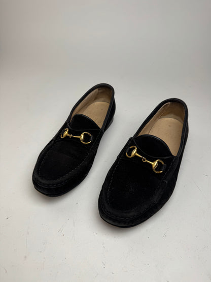 Vintage Gucci Horsebit Loafer suede black EU35,5