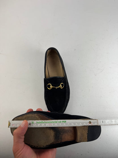 Vintage Gucci Horsebit Loafer suede black EU35,5