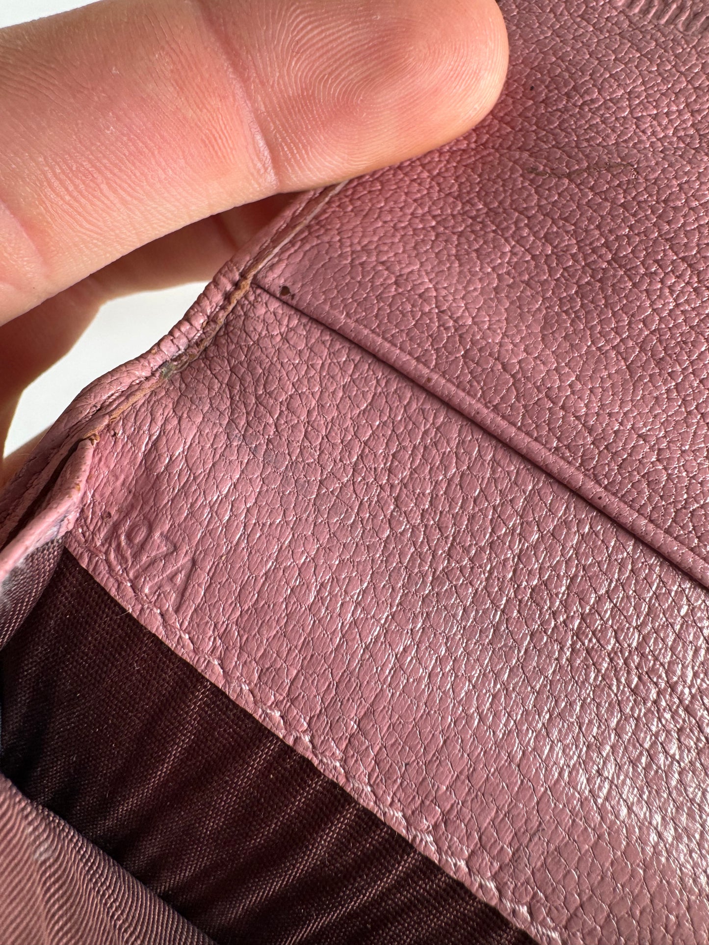 Vintage Miu Miu Leather Card Holder Pink