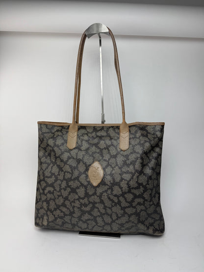 Sacs cabas vintage Yves Saint Laurent en cuir marron noir gris