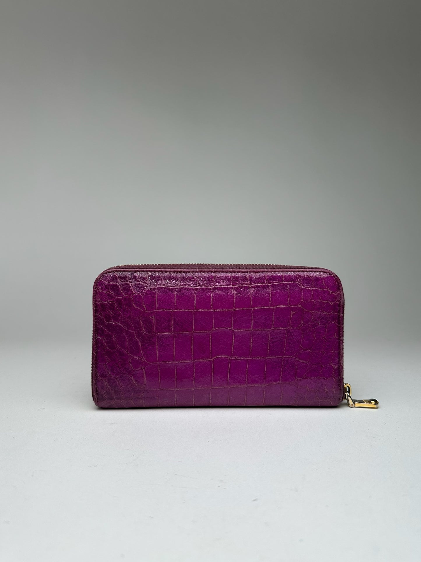 Vintage Miu Miu Leather Wallet Purple