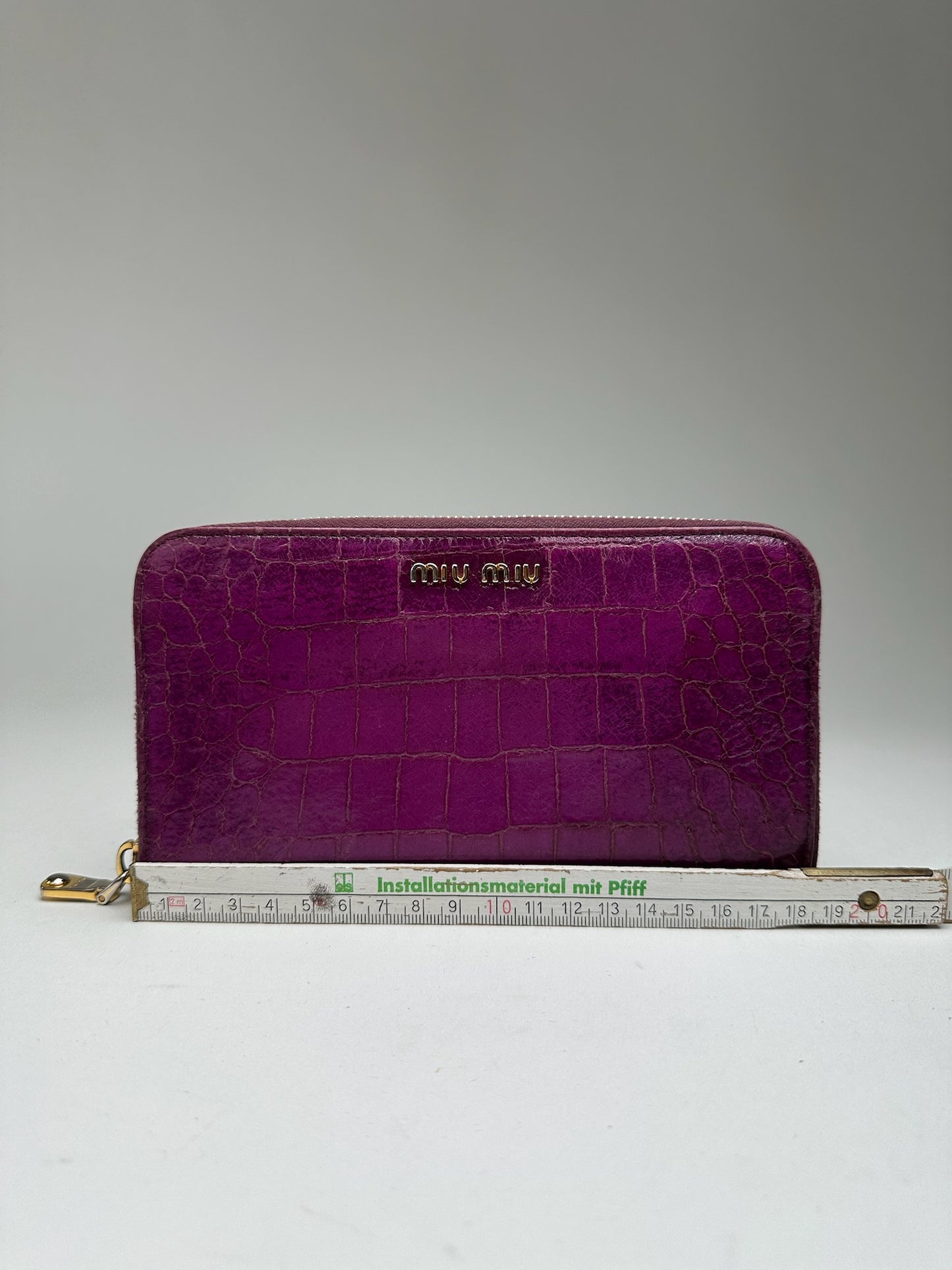 Vintage Miu Miu Leather Wallet Purple